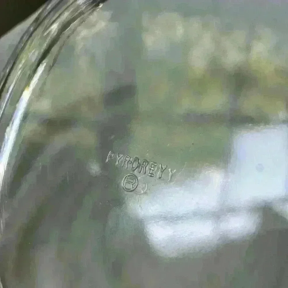 PYR-O-REY SQUARE CLEAR GLASS REPLACEMENT LID‎ #3055 - 4 - Fits 7